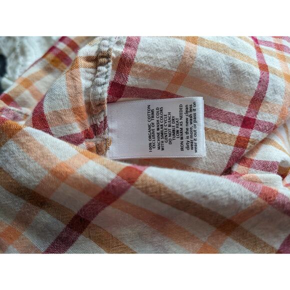 Toad & Co Organic Cotton Airbrush Tunic in Orange Medium - Picture 5 of 6